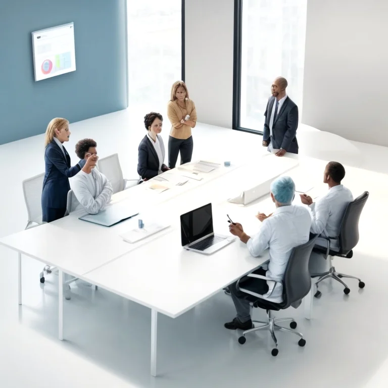 مجموعة من القادة في نقاش